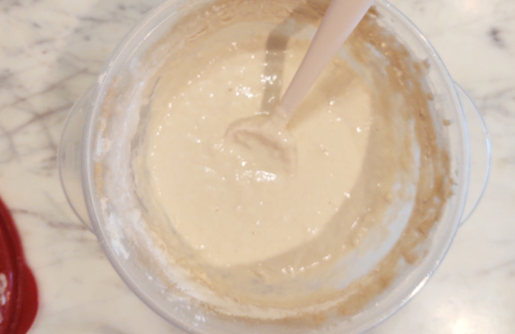 Mixed up sourdough starter