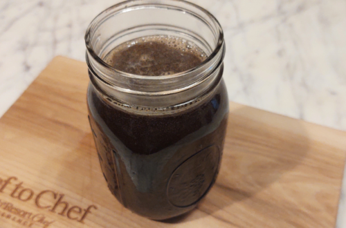 syrup in jar