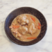 bowl of chicken and dumplings