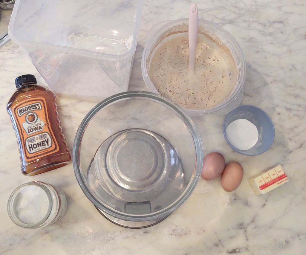 ingredients for sourdough cinnamon rolls