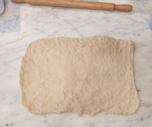 roll out sourdough cinnamon roll dough