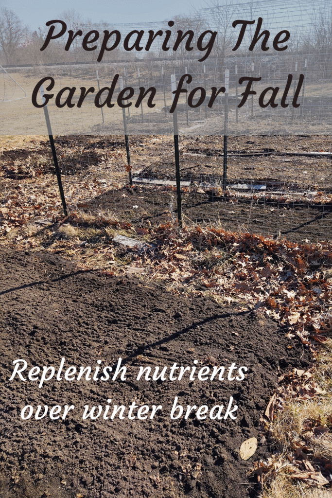 preparing the garden for fall pin