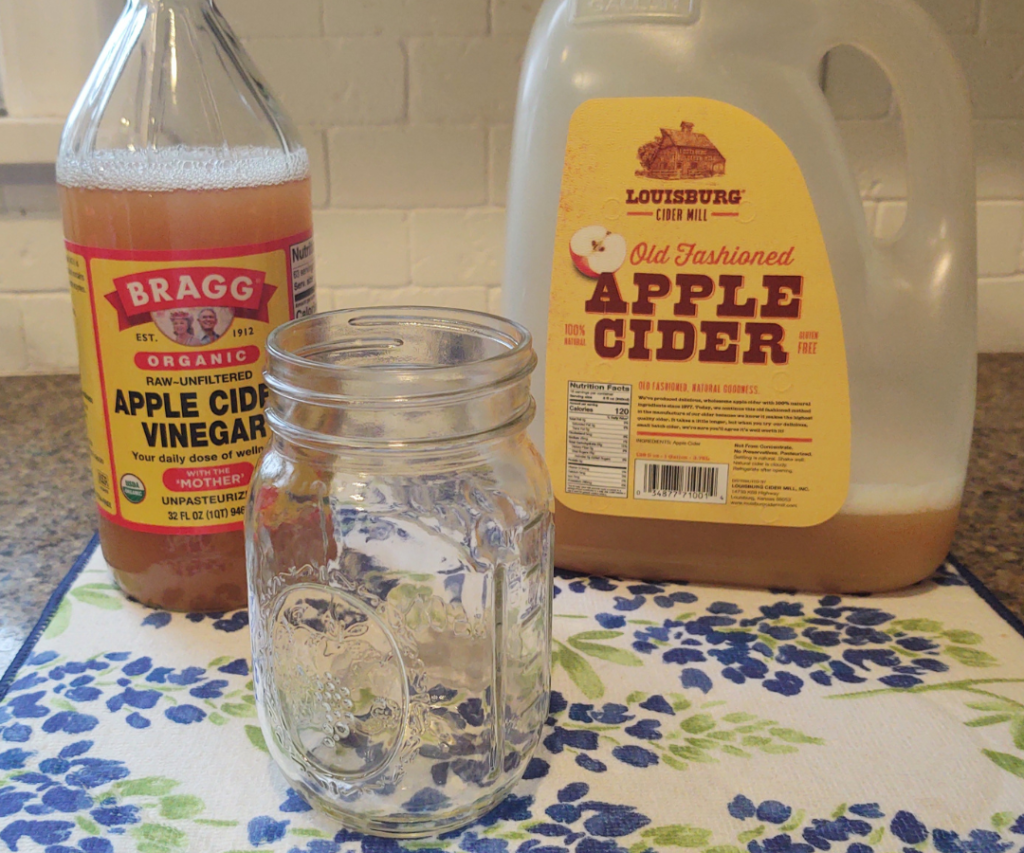 ingredients for apple cider vinegar