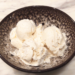 bowl of vanilla ice cream