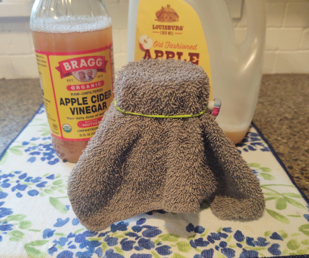 covered apple cider vinegar