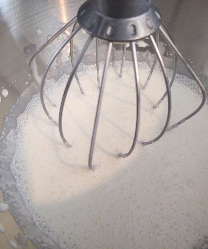 cream being whipped
