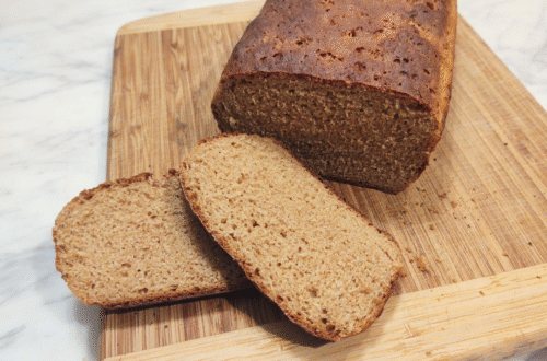 milled einkorn yeast bread sliced