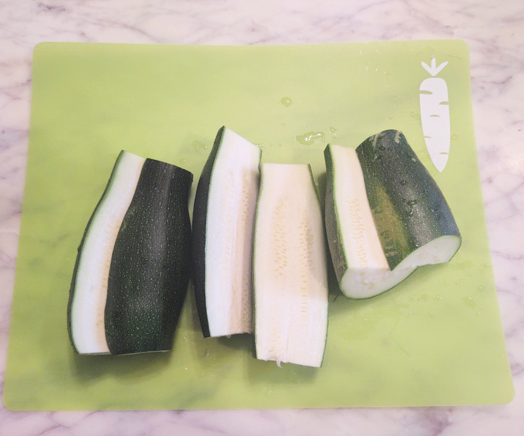 cut zucchini