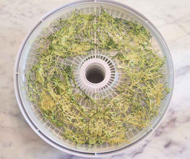 dehydrated zucchini