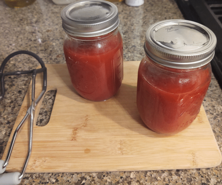 canned tomato sauce