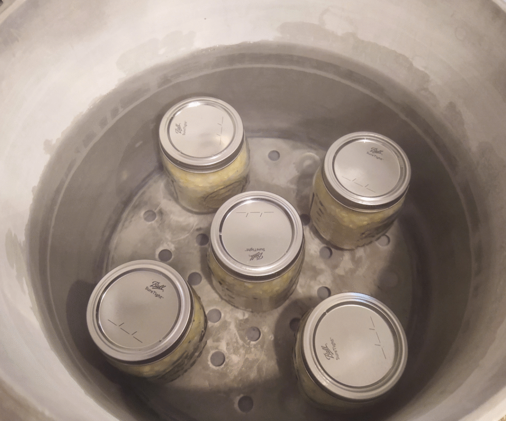 pressure canning sweet corn