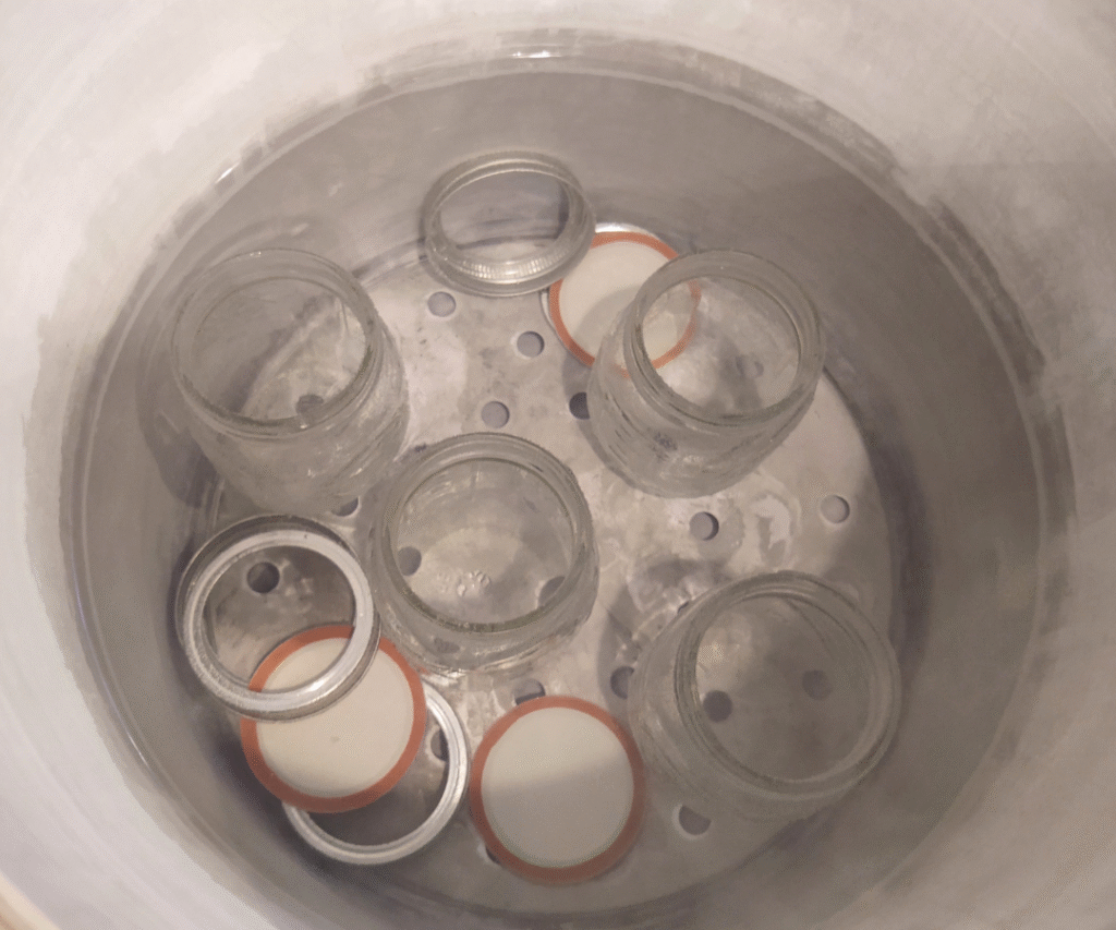sterilizing canning items