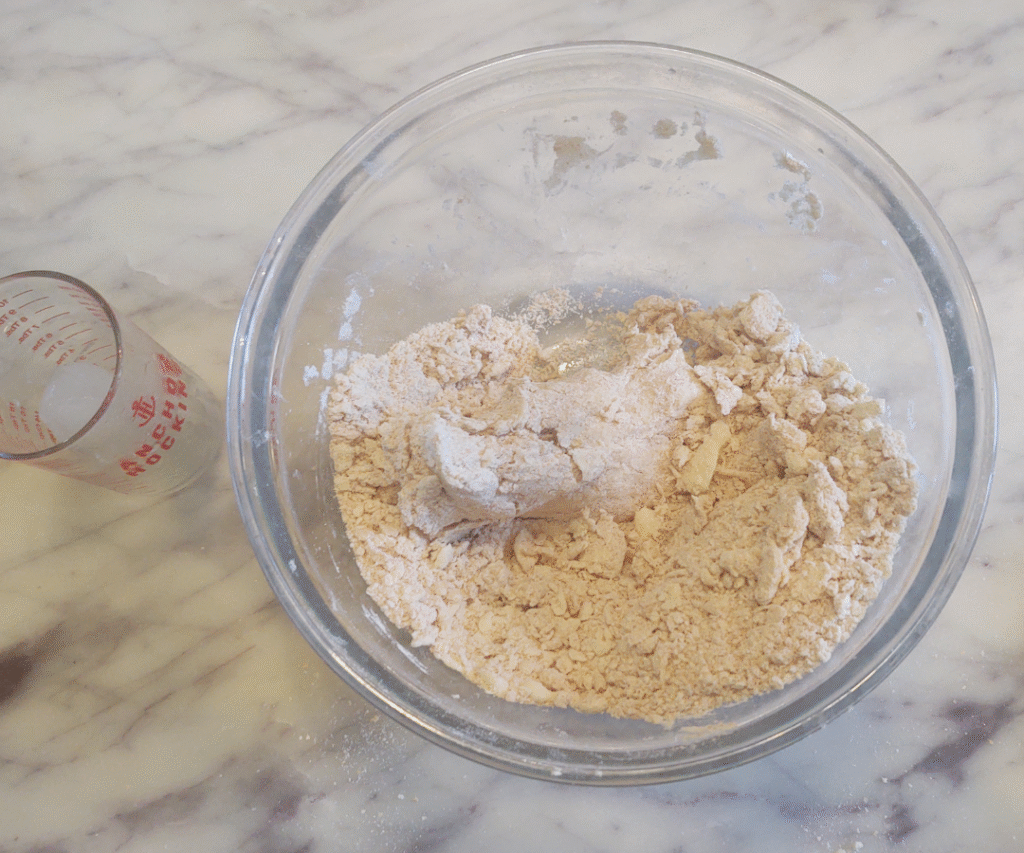 checking for readiness pie dough