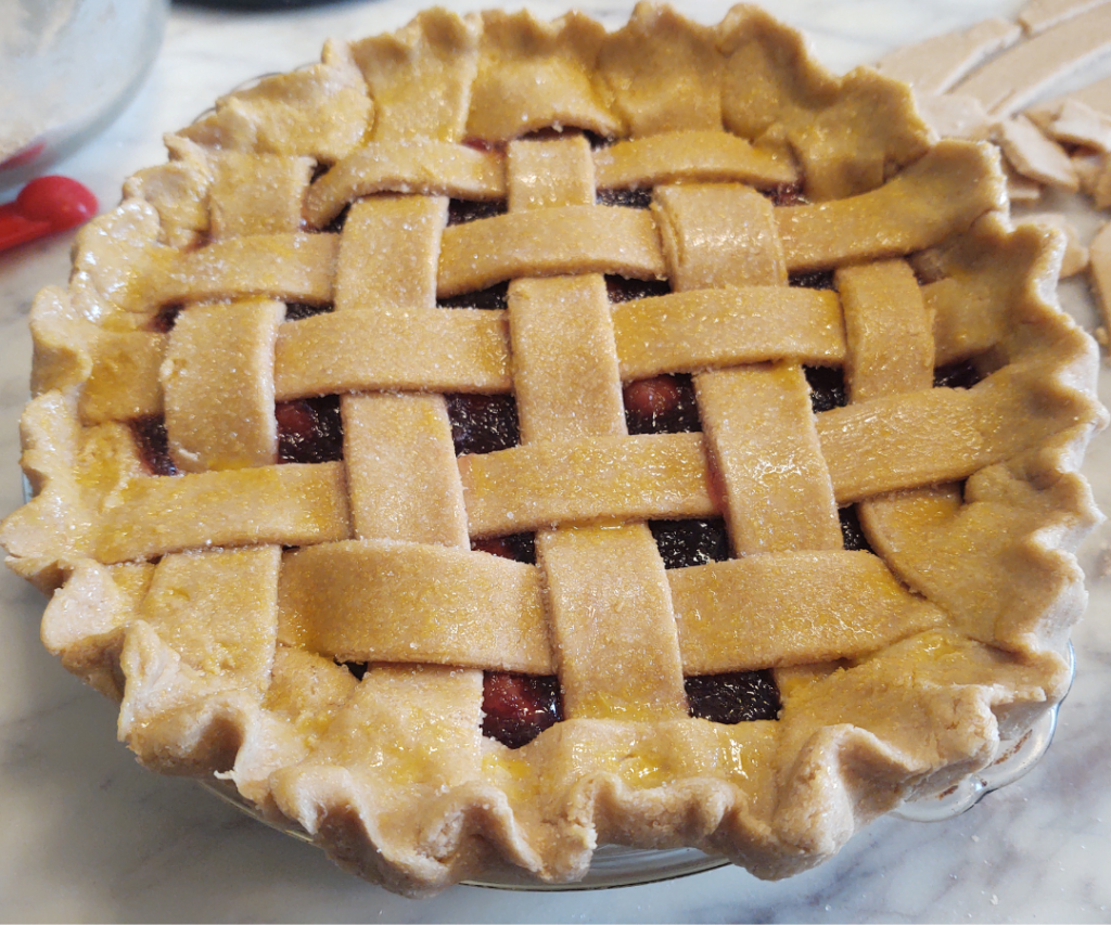 pie with lattice top