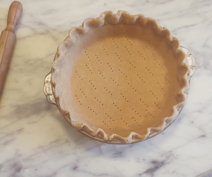 all butter pie crust with freshly milled flour