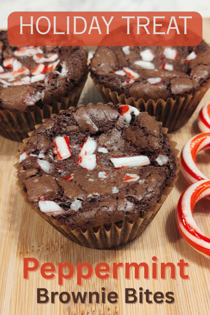peppermint brownie bites pin
