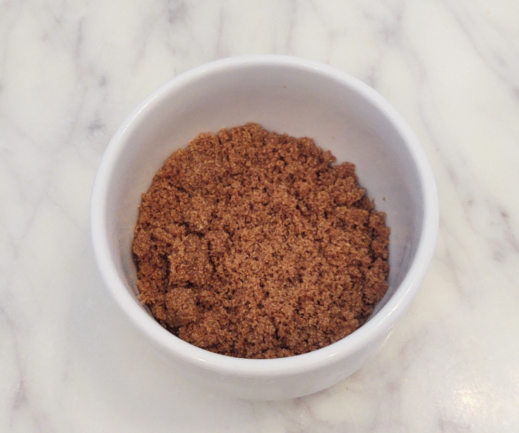 bowl of homemade brown sugar