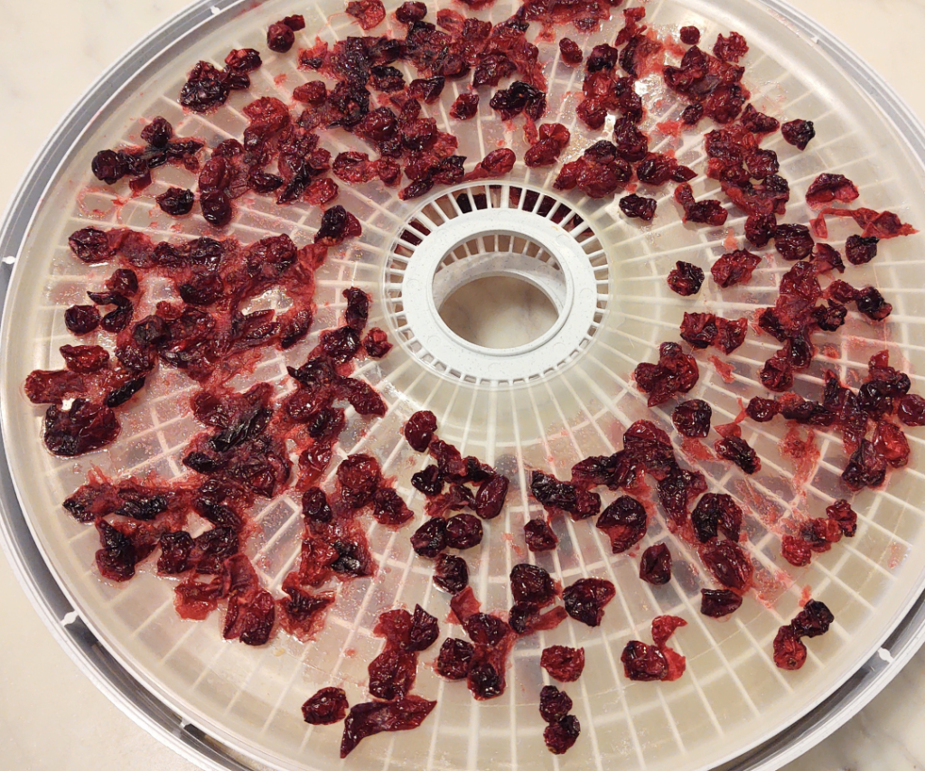 dehydrated cranberries