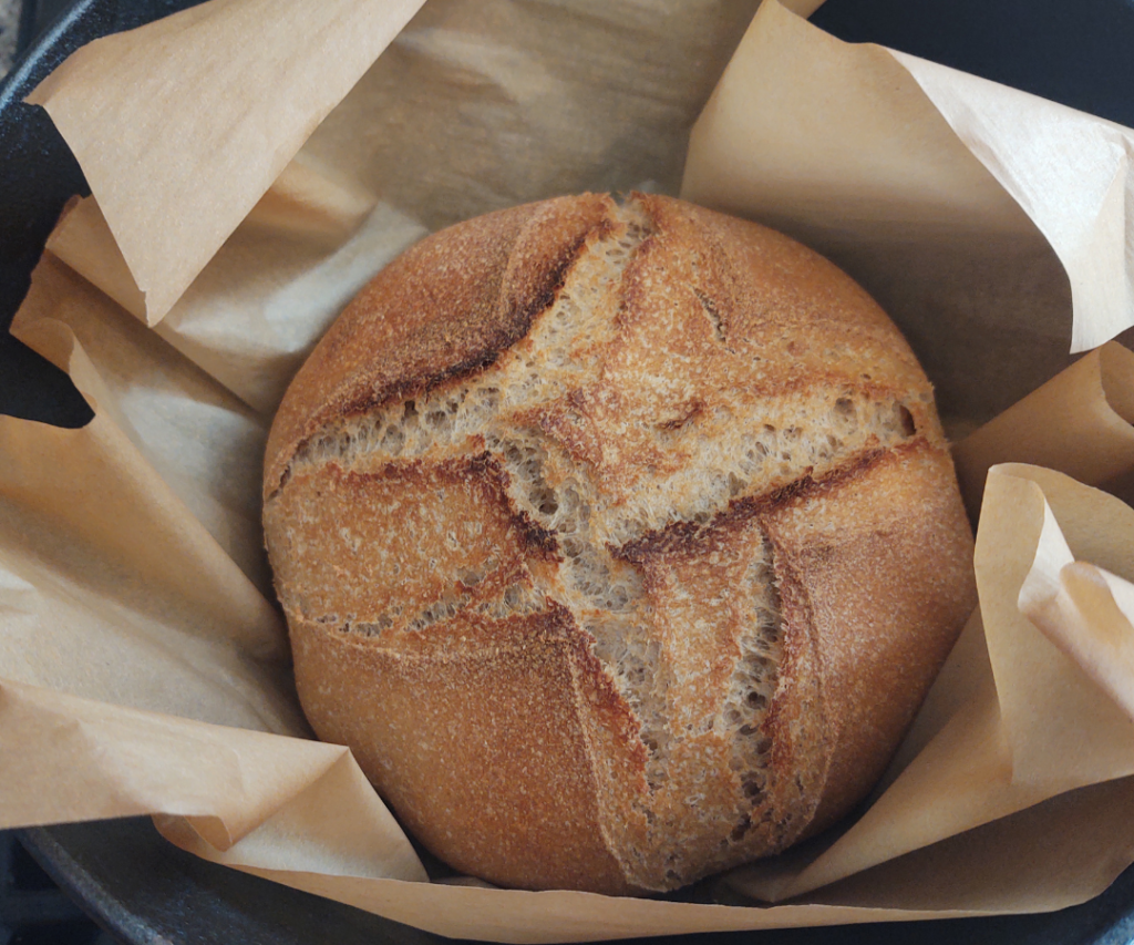 crusty sourdough artisan loaf