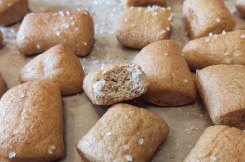 inside of a pretzel bite