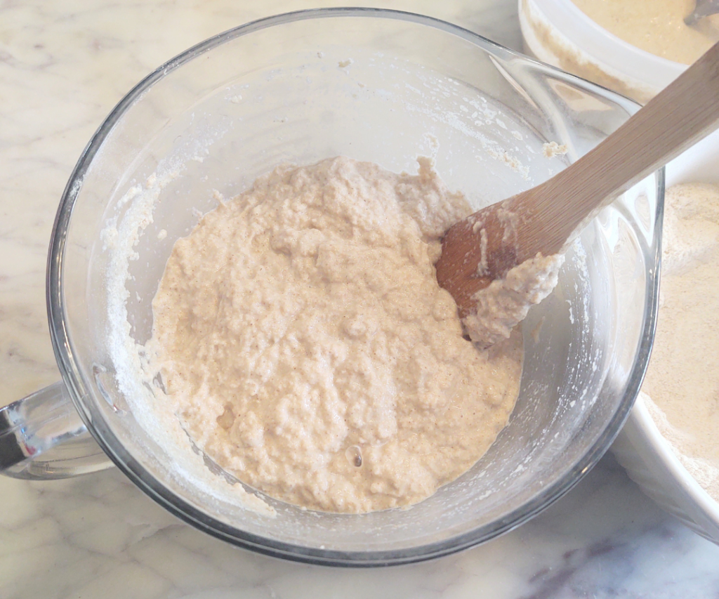 mix flour well