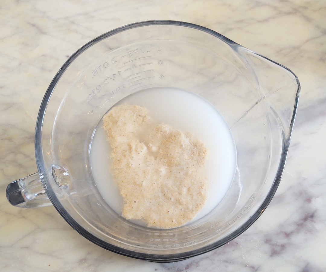 sourdough starter floating on water