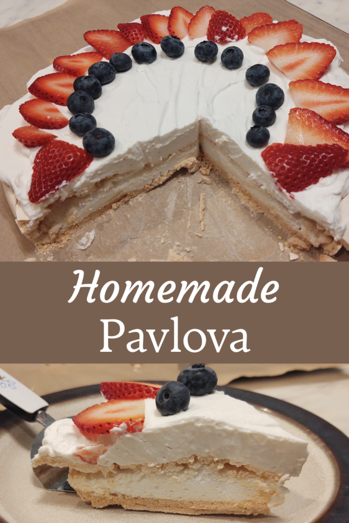homemade pavlova pin