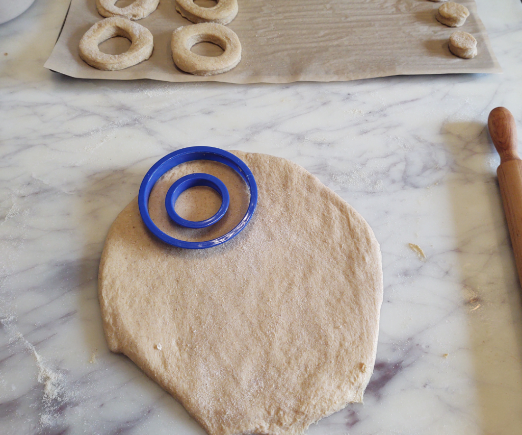 continued cutting donuts