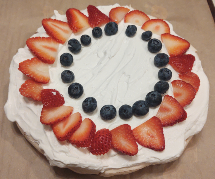 homemade pavlova