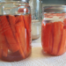 side view lacto fermented carrots
