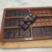 semi-sweet chocolate made with coconut oil and honey