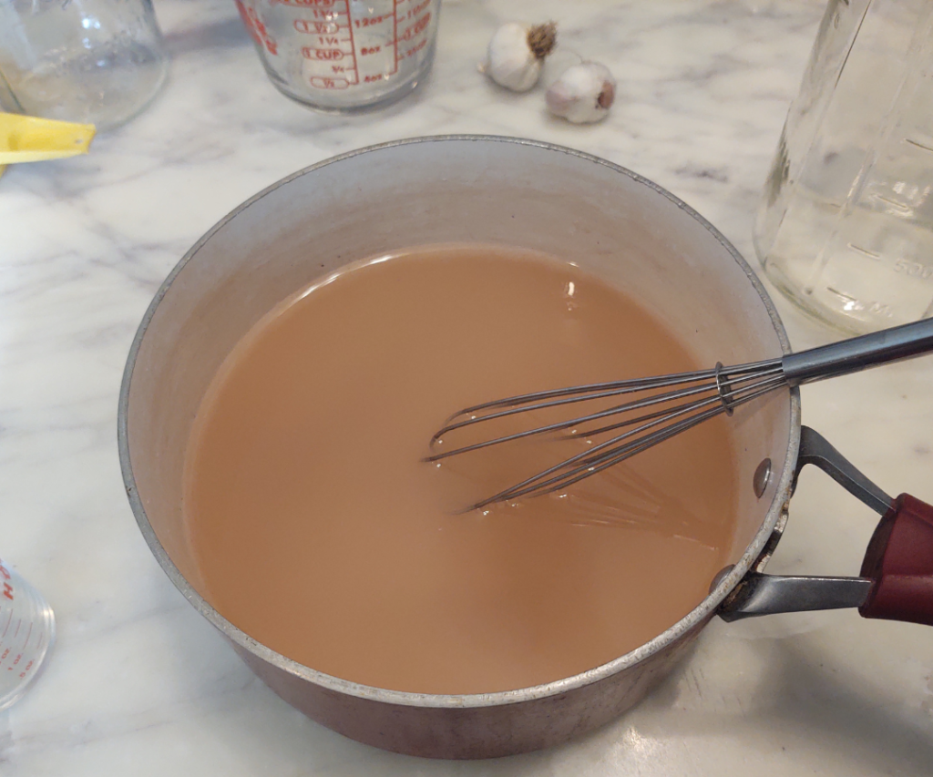 salt, sugar and vinegar mix