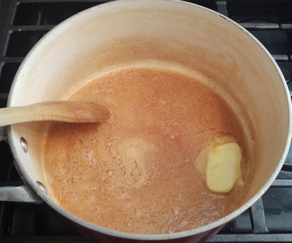 stir in butter