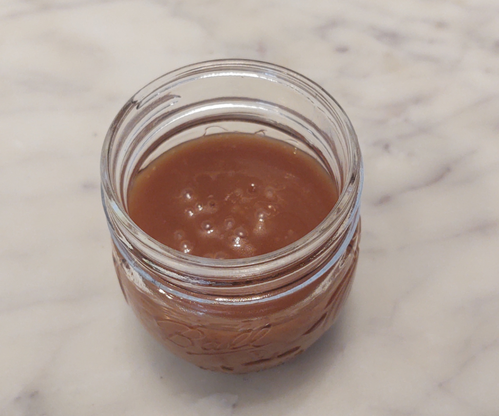 caramel sauce made with honey