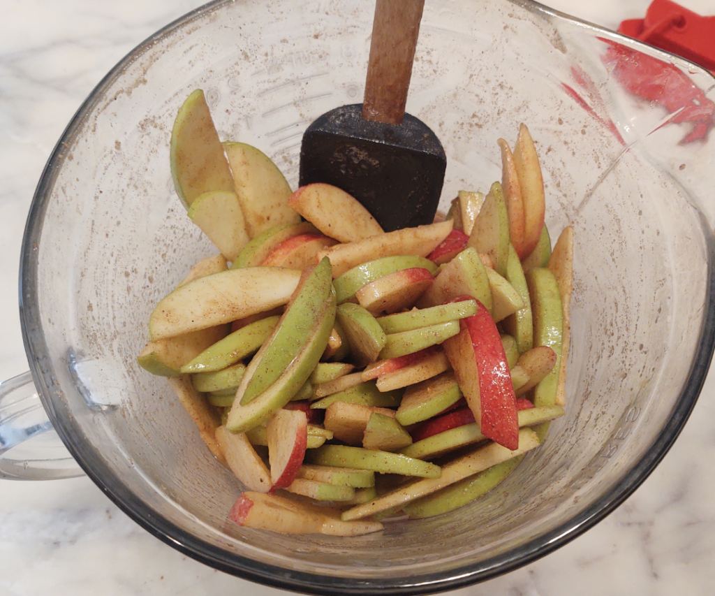 filling mixed together