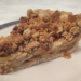 slice of honey apple crisp pie