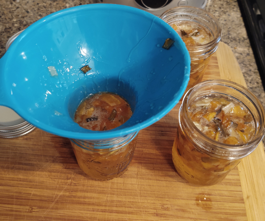 add jelly to jars