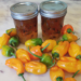 two mango pepperoncini jellies